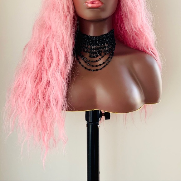Pretty in Pink “Put On & Go” Synthetic Wig with Bangs for Cosplay/Anime/Gaming… - Picture 11 of 13